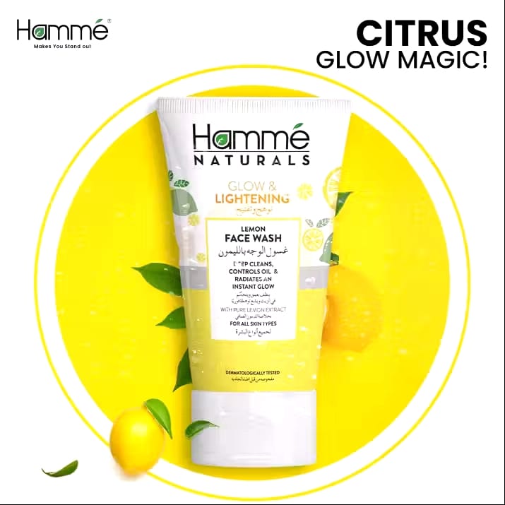 HAMME NATURALS LEMON FACE WASH